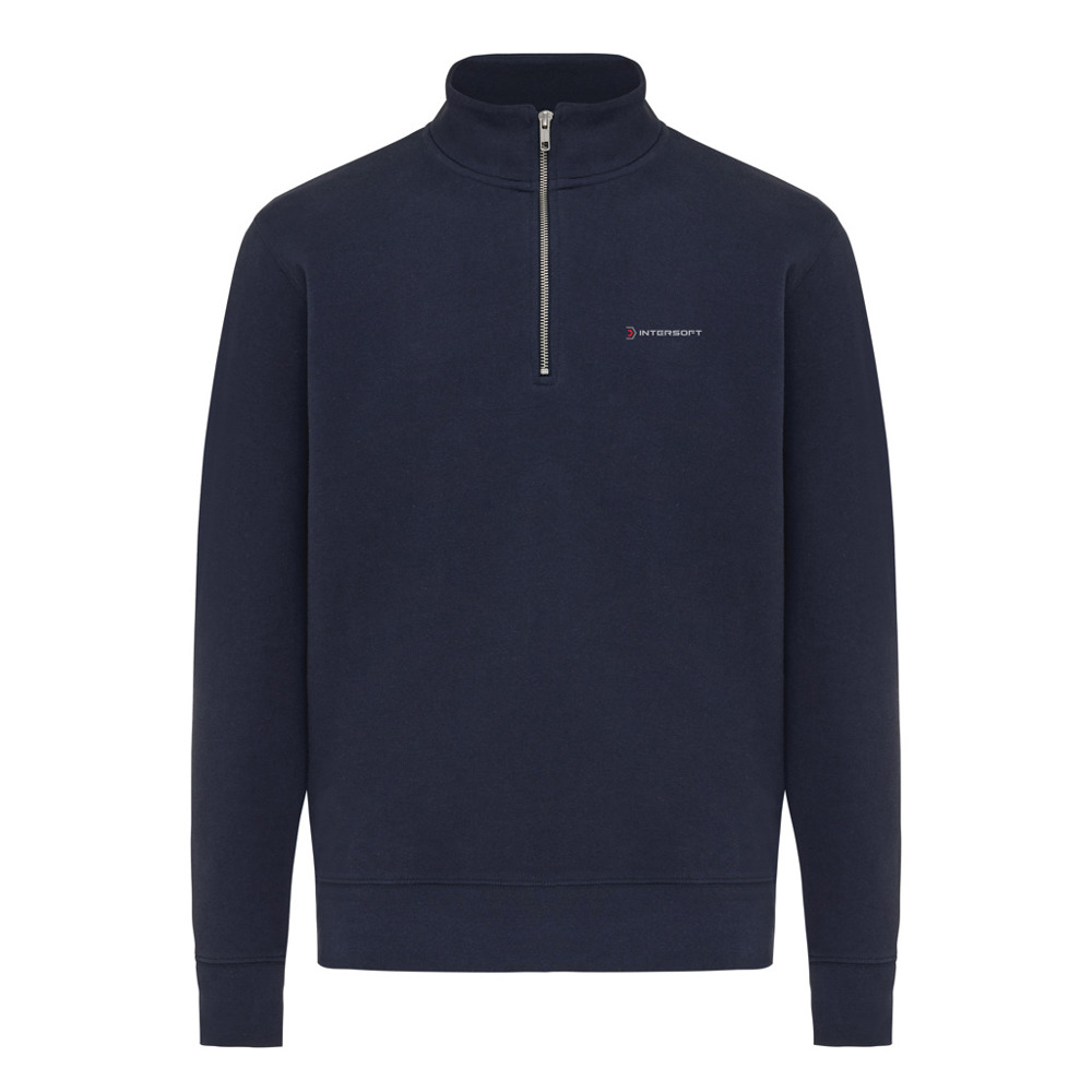 IQONIQ Elgon Quarter-Zip-Sweater aus rec. Baumwolle