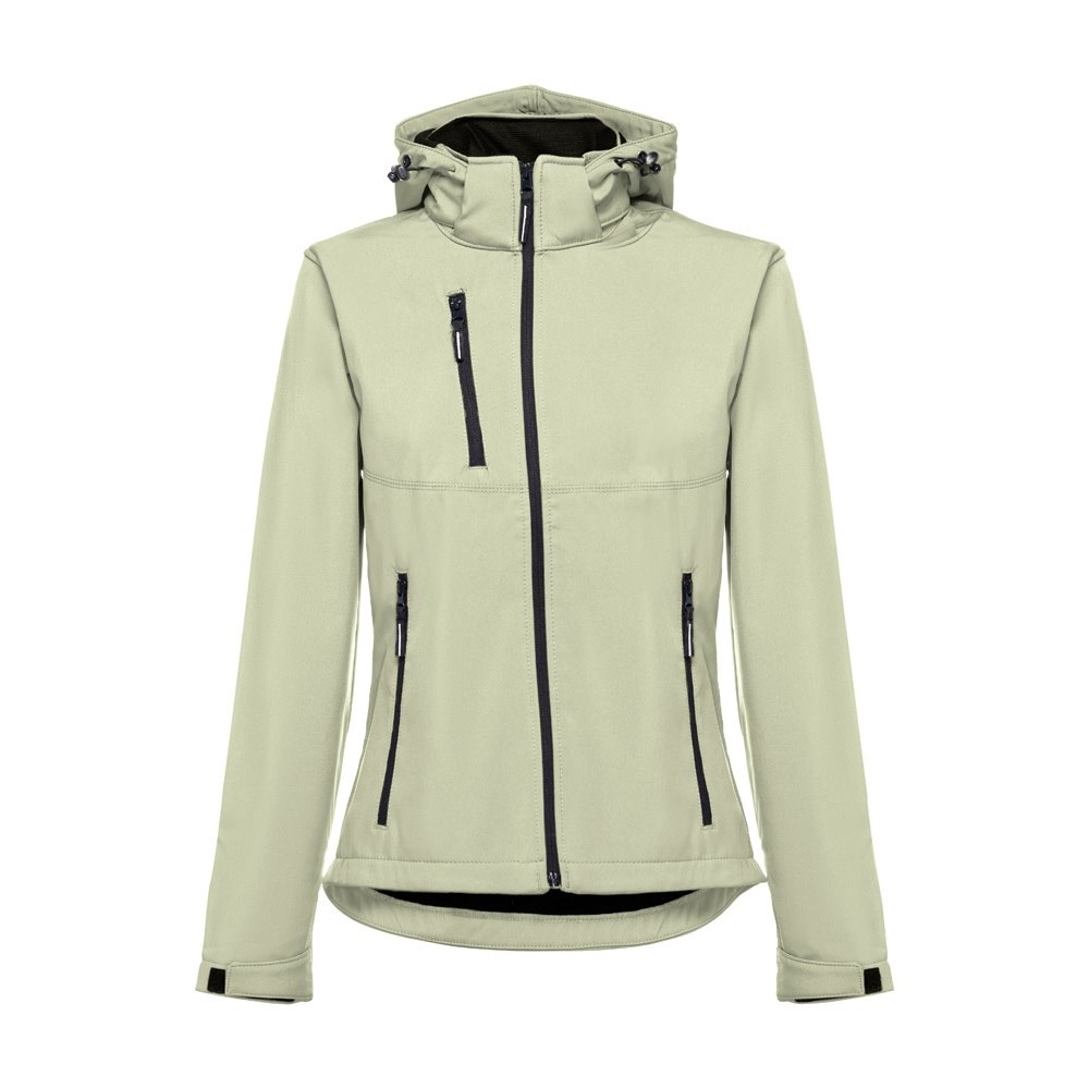 THC ZAGREB WOMEN. Gürtel-Softshell-Jacke für Damen - Pastellgrün