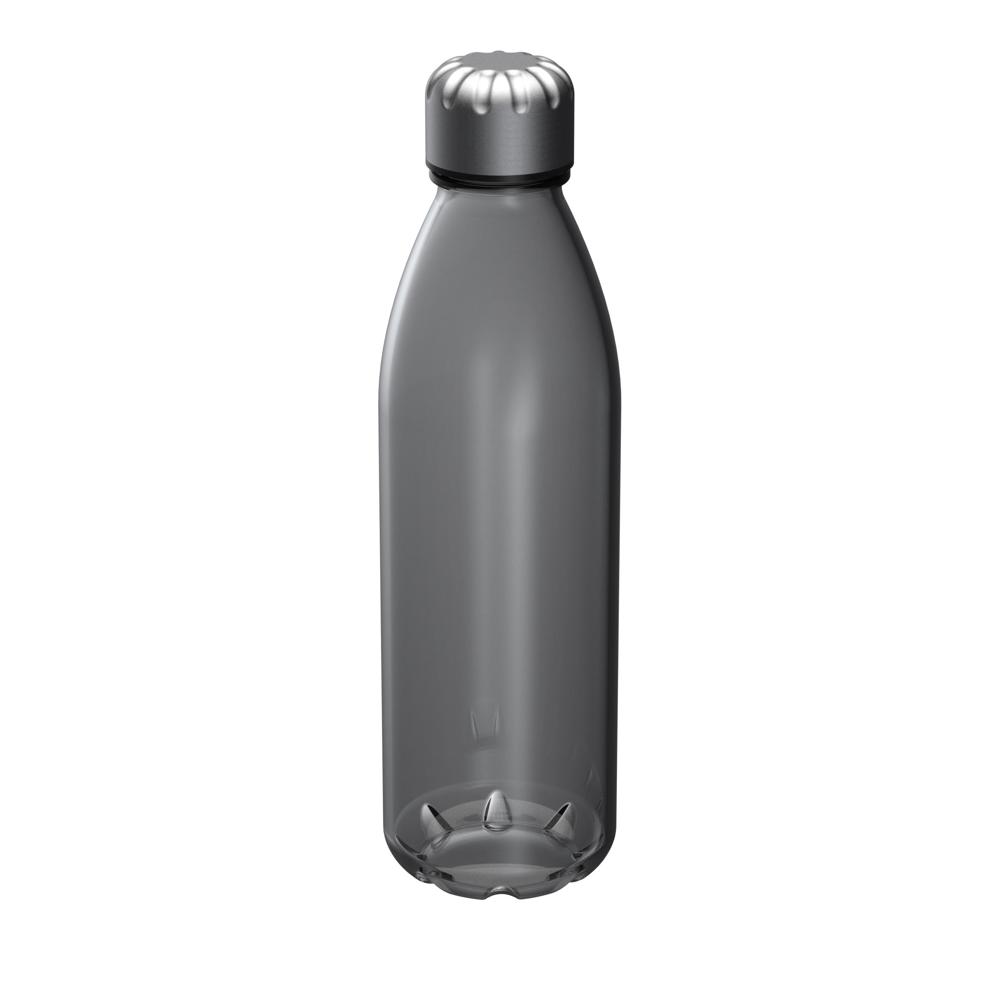Glasflasche "Colare", 0,60 l - transparent-grau
