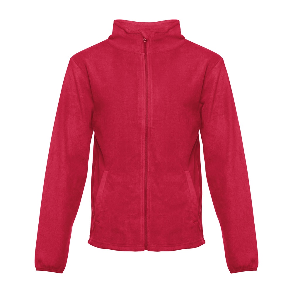 THC HELSINKI. Herren-Fleecejacke aus Polyester - Rot