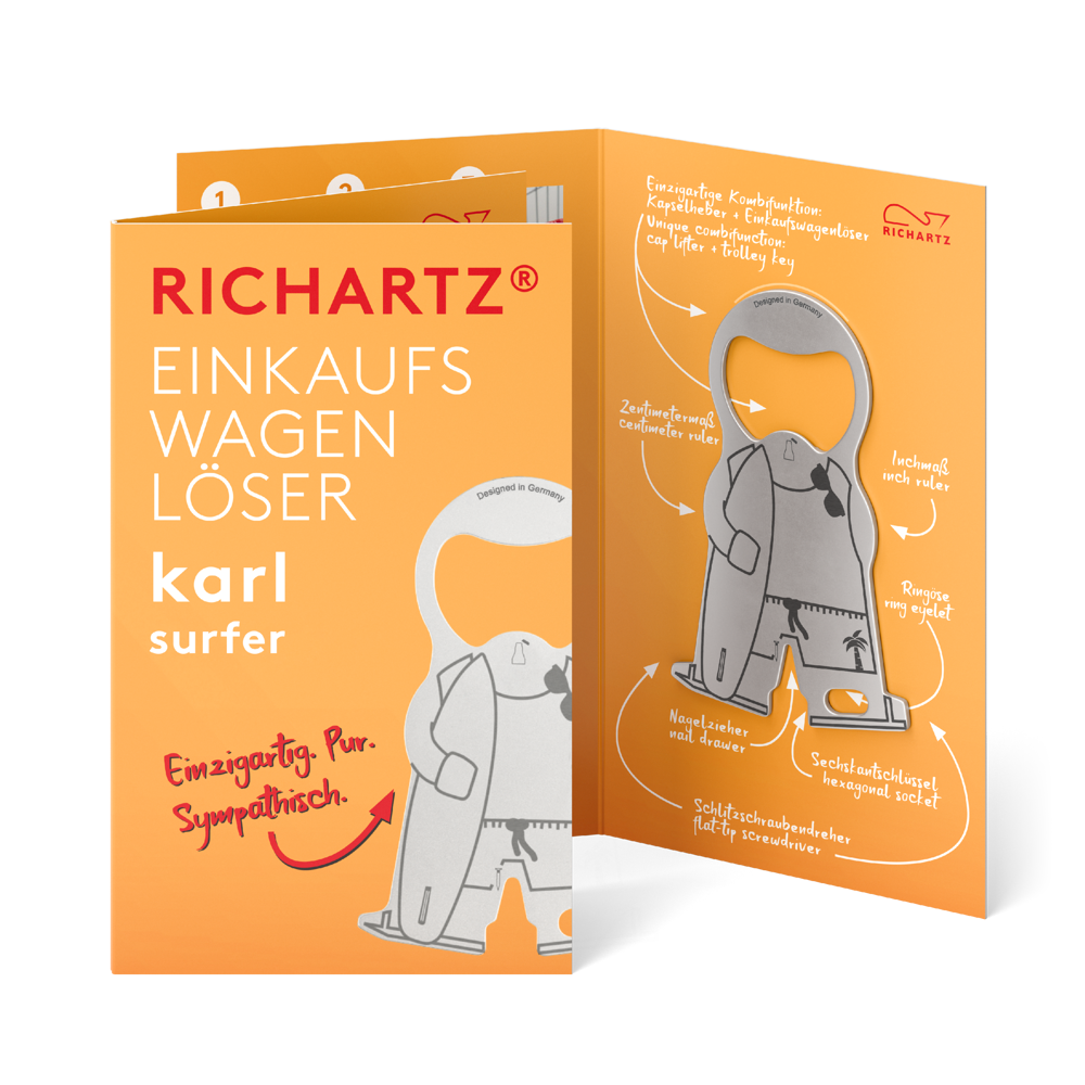 RICHARTZ® EINKAUFSWAGENLÖSER karl surfer
