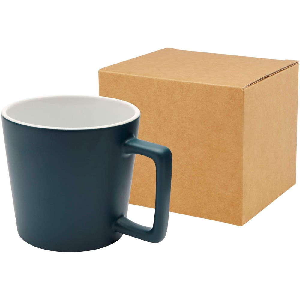 Cali 370 ml Keramiktasse mit matter Oberfläche - Deep Sea Green