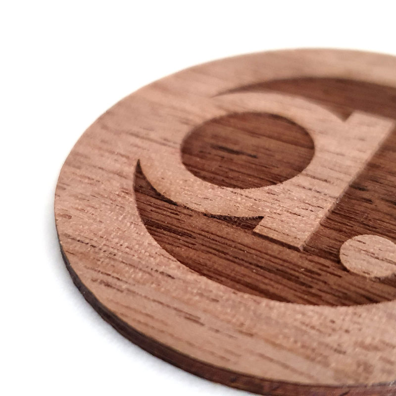 Holz Buttons, 10 cm²