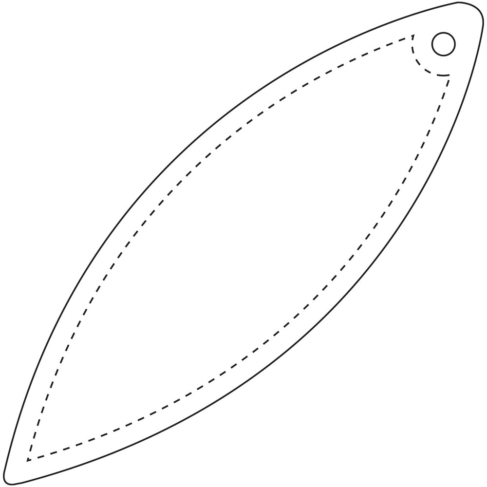 RFX™ H-12 ellipsenförmiger reflektierender PVC-Anhänger