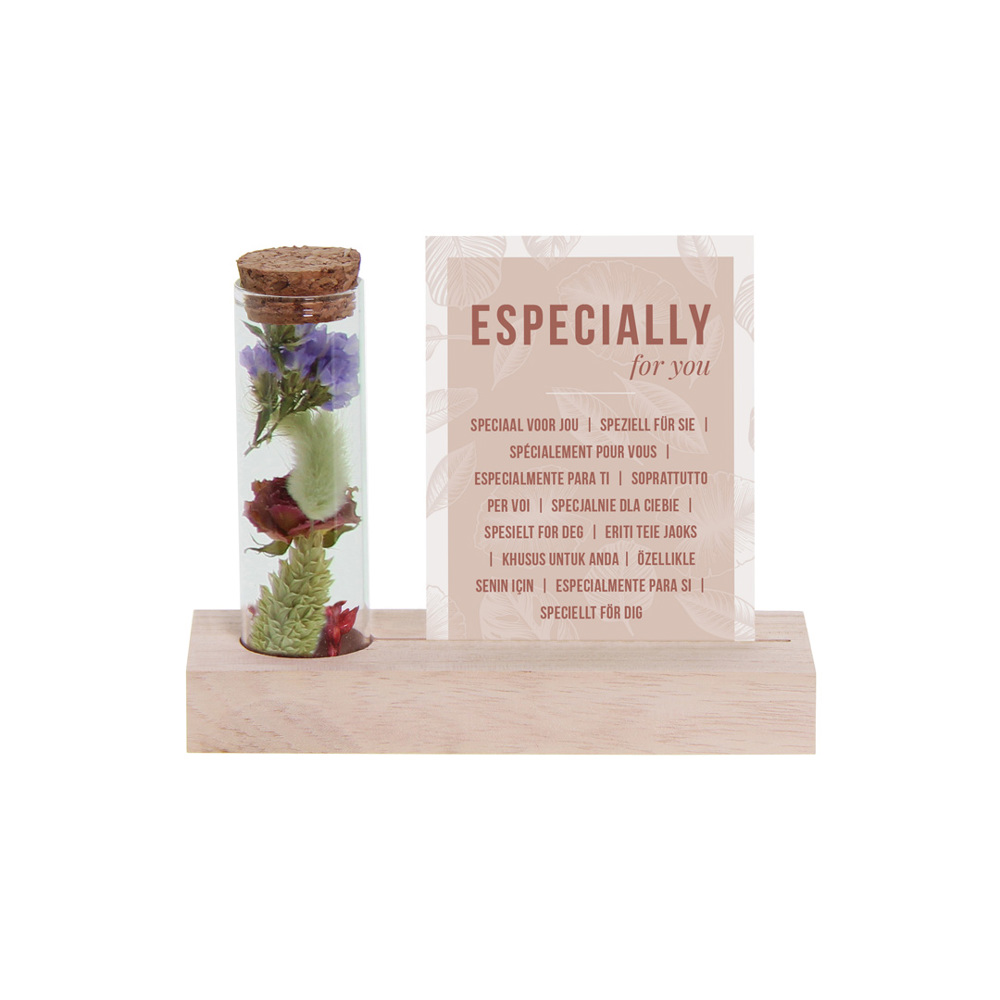 Dried Flowers - Cardholder & tube - Multifarben