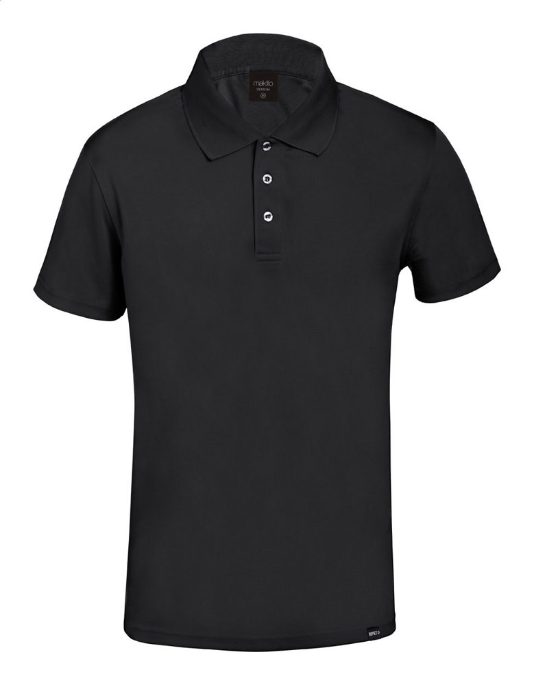 Noran - RPET Polo-Shirt - Schwarz