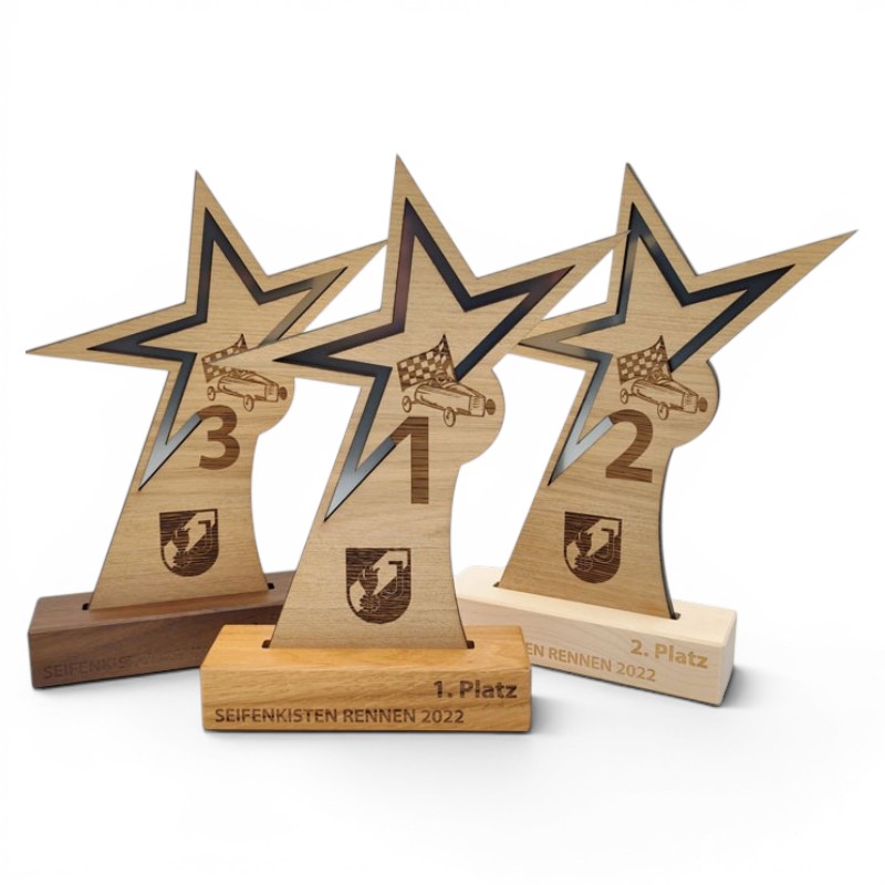 Holz Trophäe Starlight