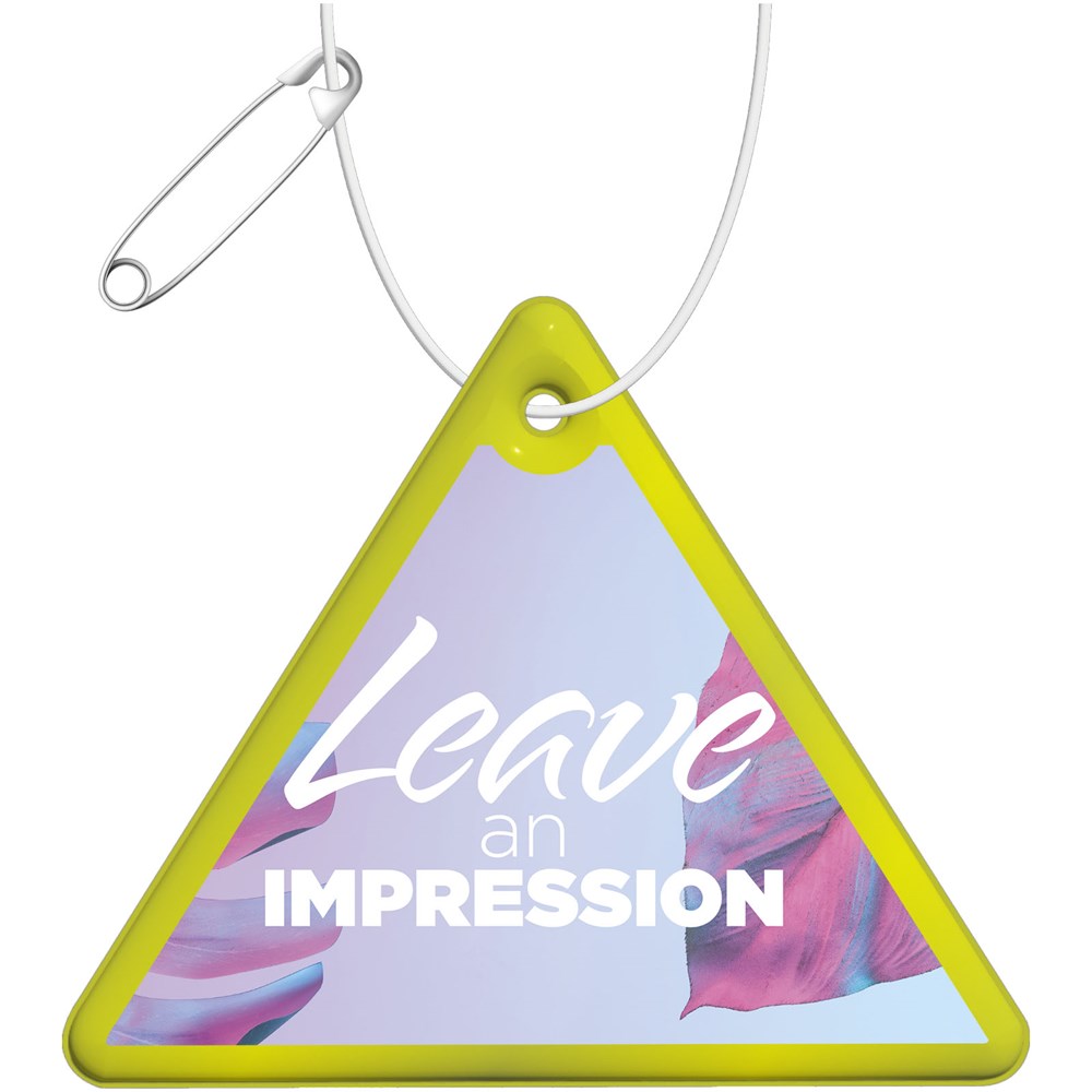 RFX™ H-12 Dreieckiger reflektierender PVC-Anhänger