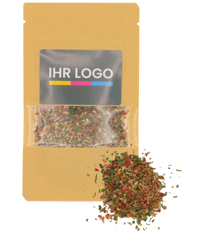 Bruschetta Gewürz verpackt im Doypack Beutel klein Natur