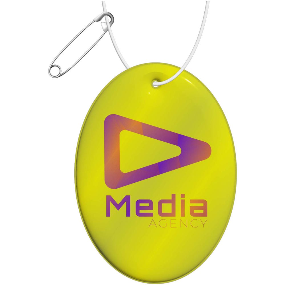 RFX™ H-16 ovaler, leichter, reflektierender PVC-Anhänger