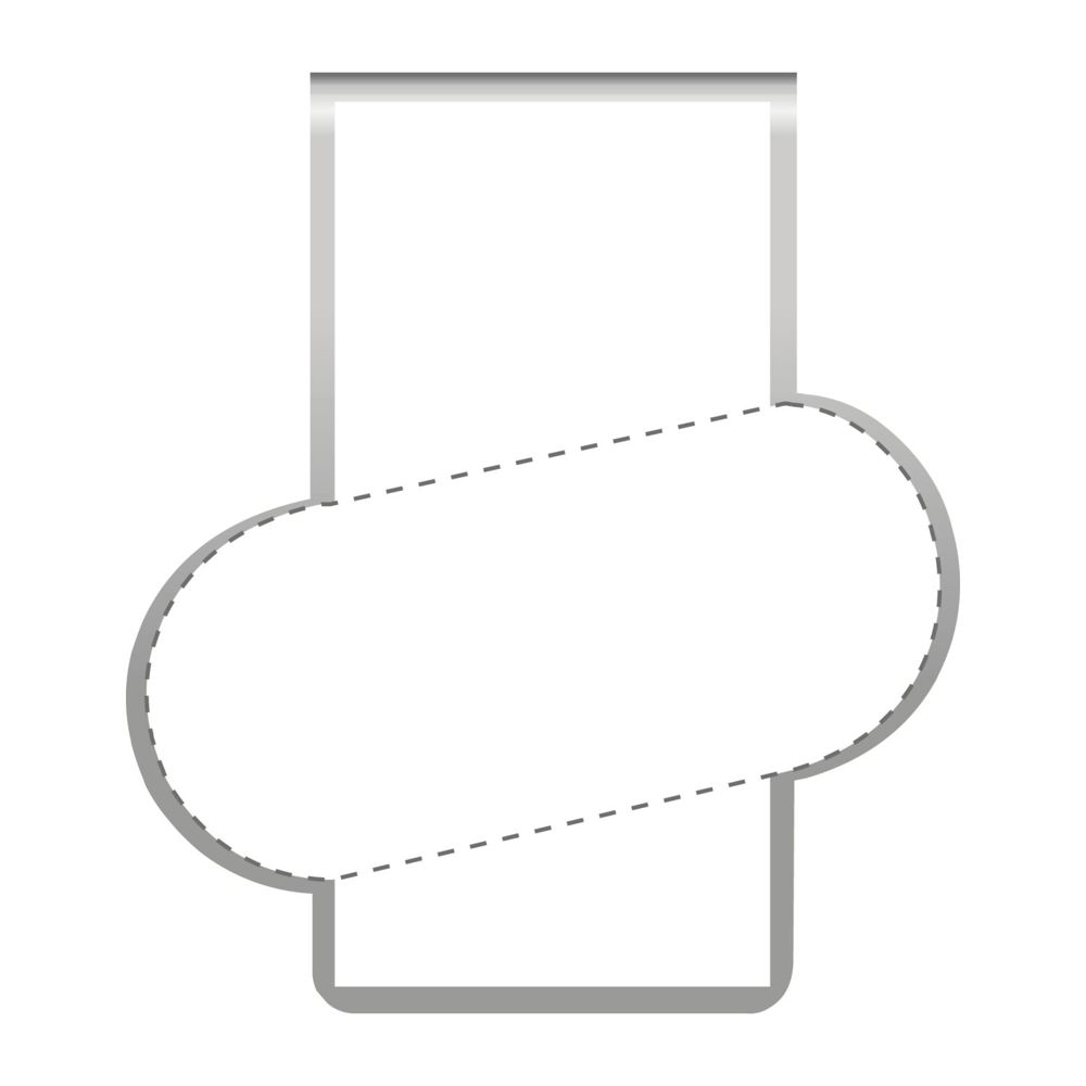 ROMINOX® Mehrweg-Büroklammer Shape Clip Variante A, idealer Mailingartikel für Dokumente, bis zu 18 Seiten Klemmkraft