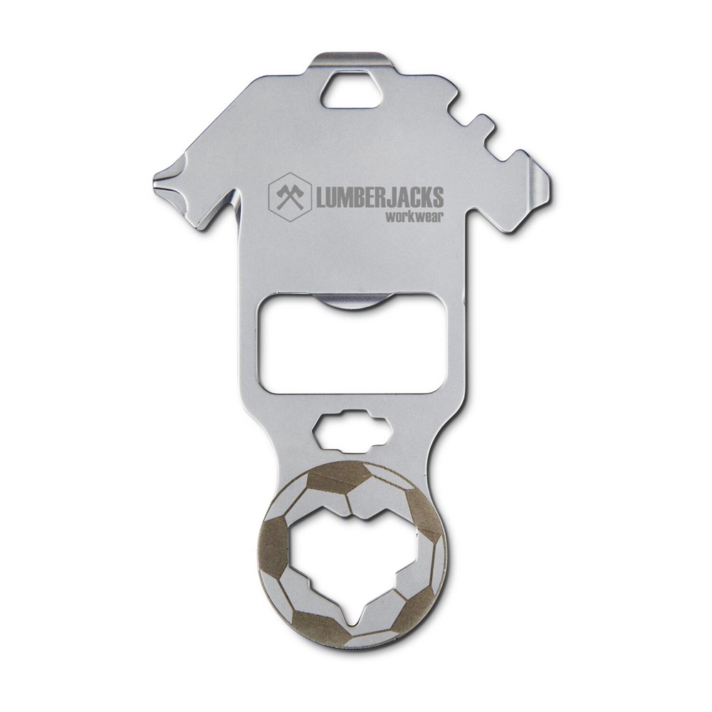 Geschenkartikel: ROMINOX® Key Tool Football / Fußball (18 Funktionen) im Motiv-Mäppchen Frohe Weihnachten