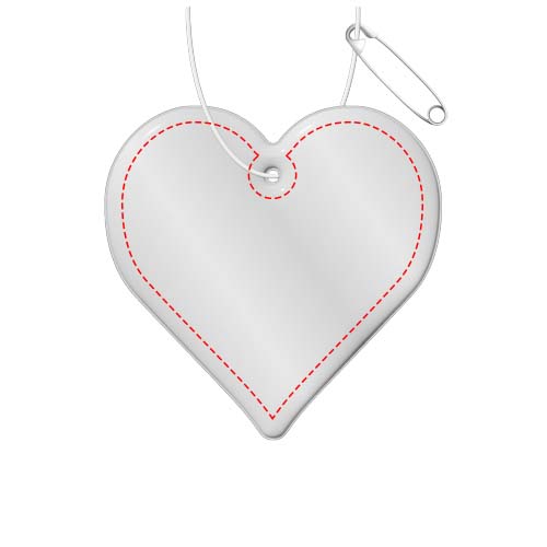 RFX™ H-09 Reflektierender PVC-Anhänger Herz