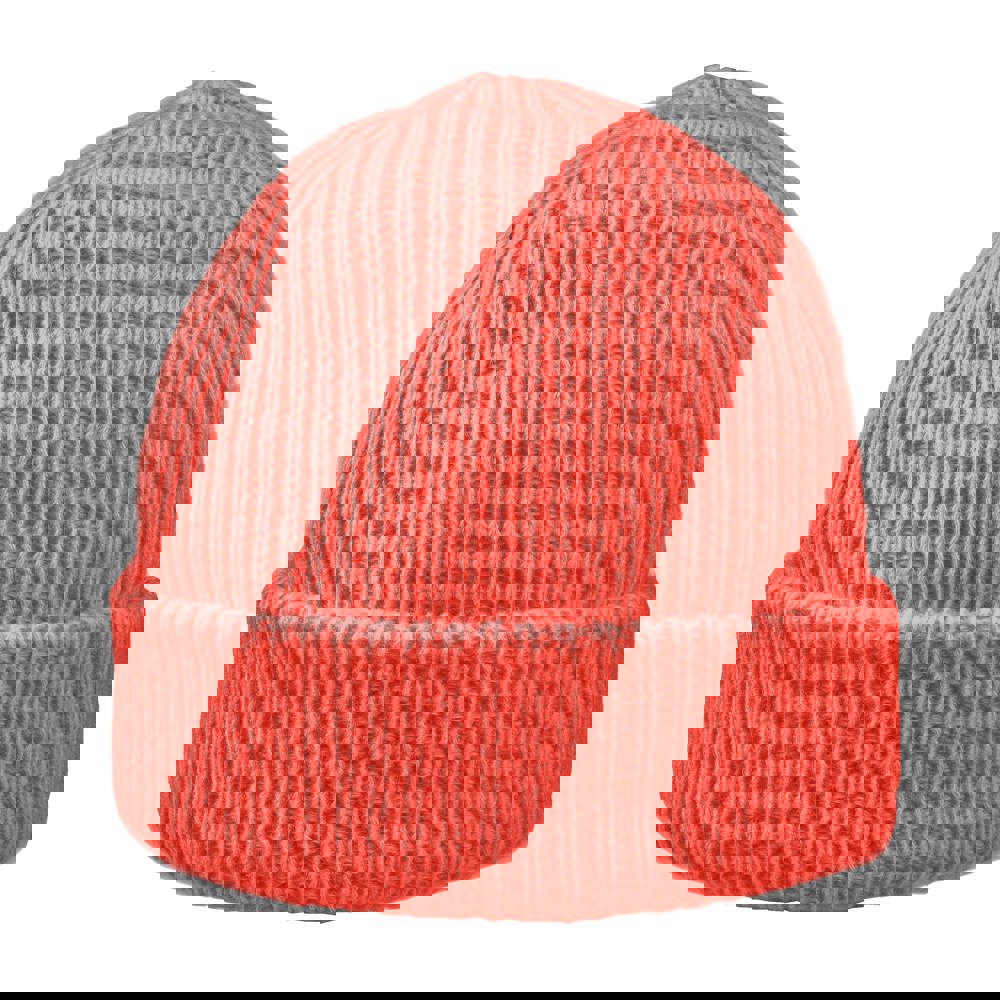Luxury Fine Rib Beanie - Koralle