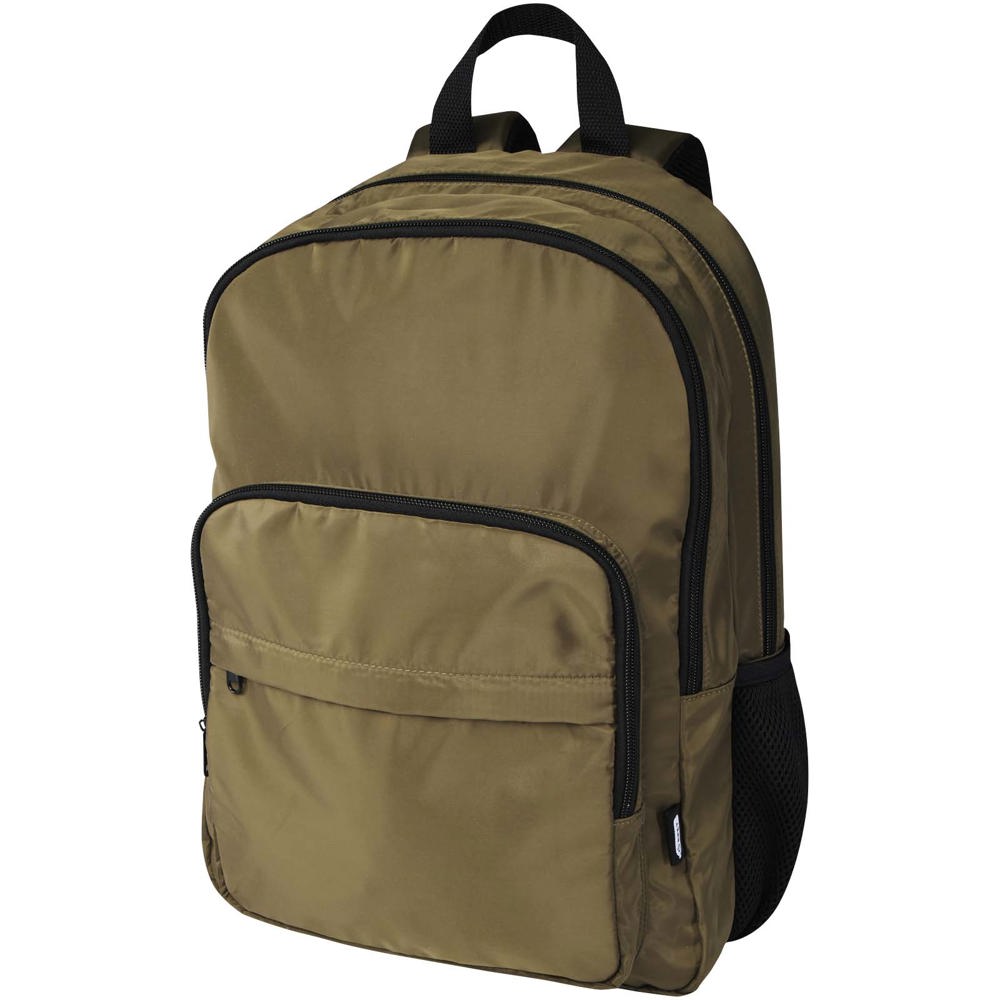 Trend Plus 15" Laptop-Rucksack aus recyceltem GRS-Material 20 L - waldgrün