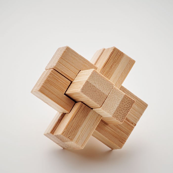 SQUARENATS - Holzpuzzle/Gehirnjogging Bambus
