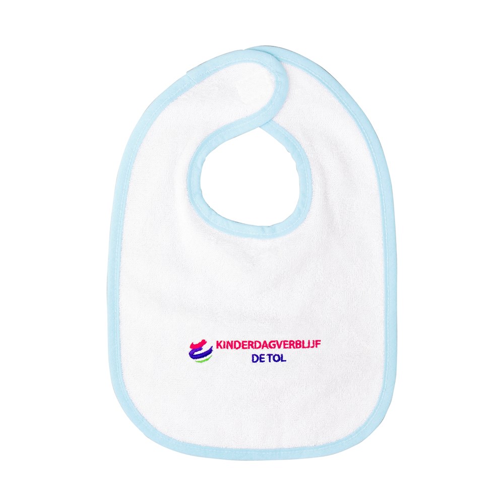 Lätzschen - Weiß/Hellblau