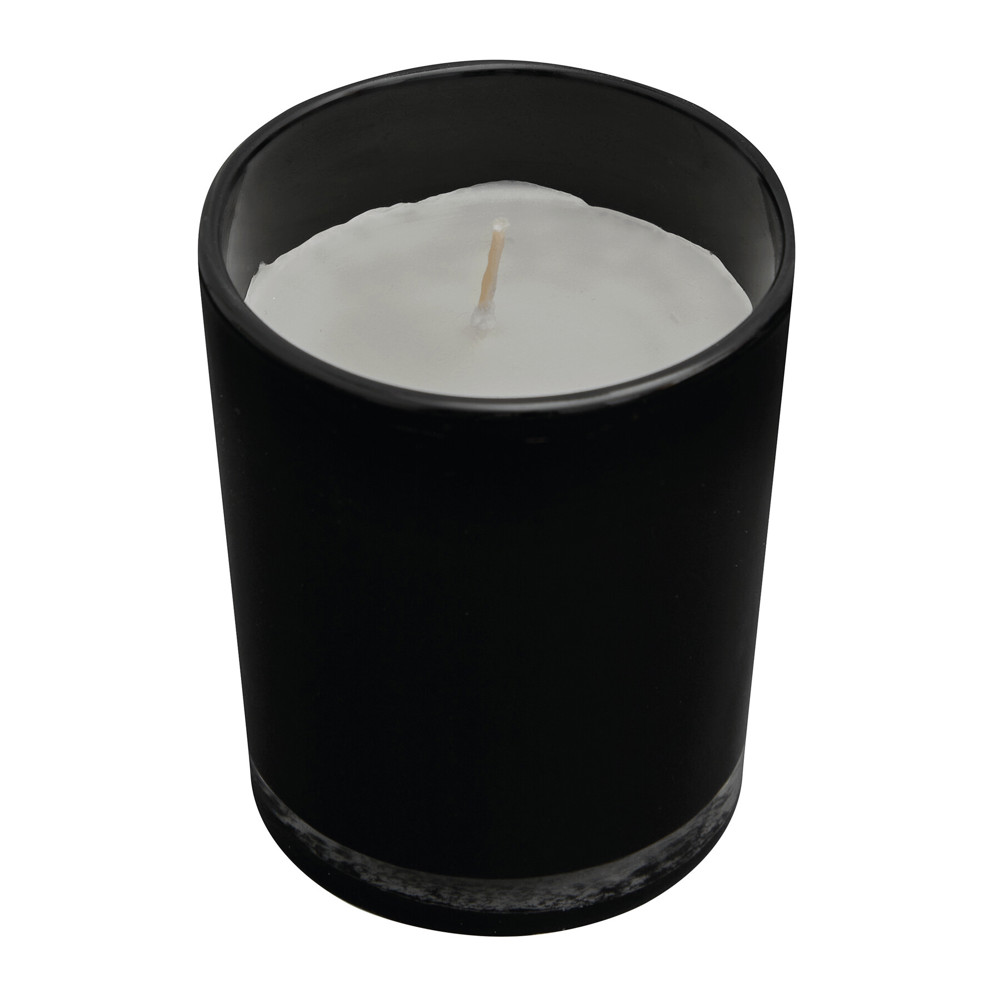 SPHERE - Kerze im Glas - schwarz