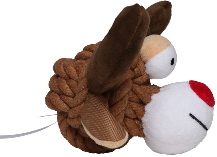 Hundespielzeug Knotentier Elch, multicolour, one size