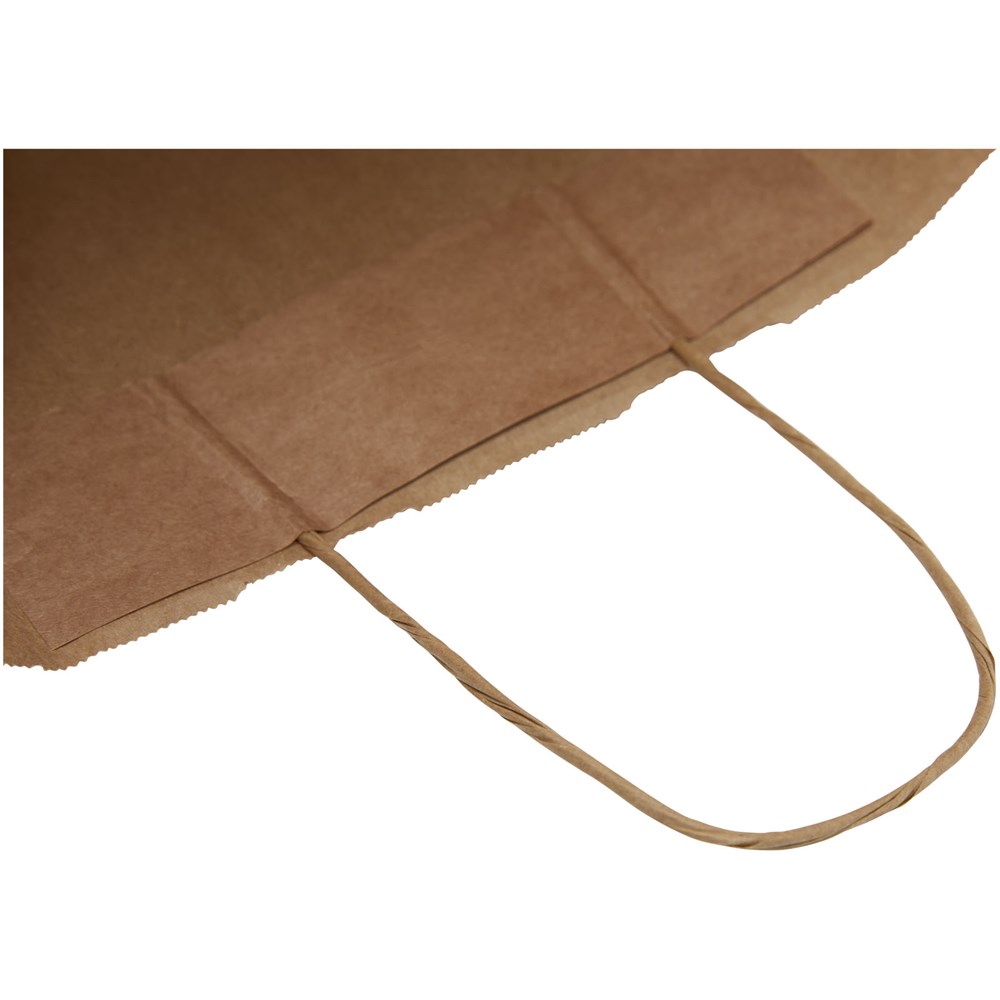 Kraftpapiertasche 80-90 g/m² mit gedrehten Griffen – 32 × 12 × 40 cm