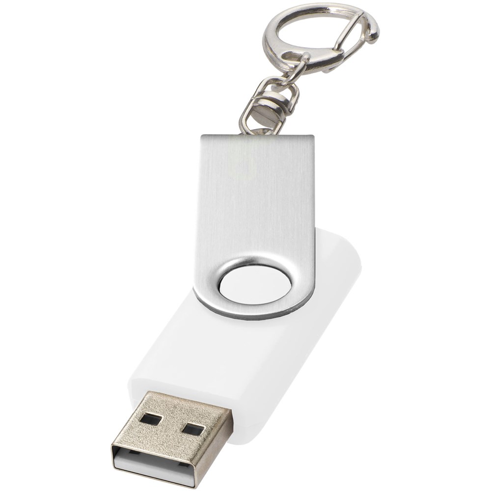 Rotate mit Schlüsselanhänger USB-Stick - weiss