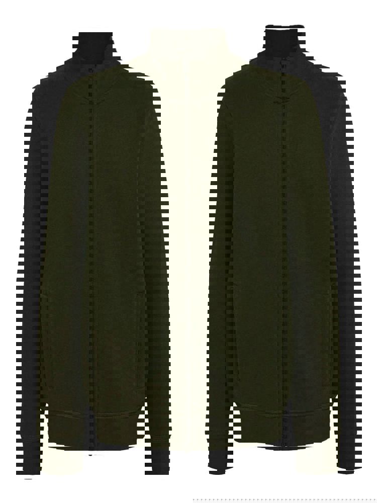 BS Harlem Pullover mit durchgehendem Reißverschluss, 280 gr/m² - Olivgrün (PMS 418C)