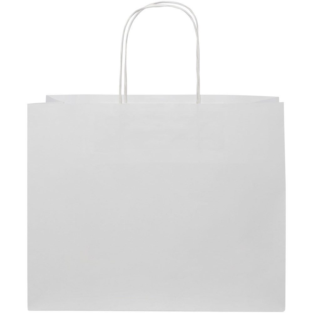 Kraftpapiertasche 120 g/m² mit gedrehten Griffen – 31 × 12 × 25 cm