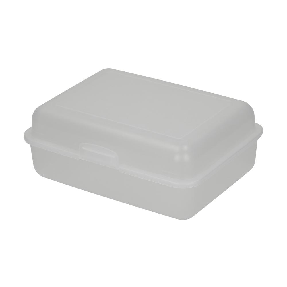 Vorratsdose "School-Box" groß - transparent-milchig