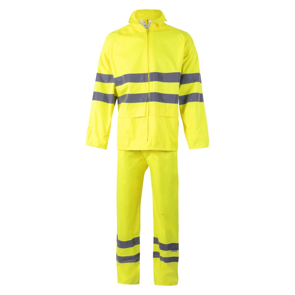 VL VENUS. Regenanzug (130g/m²), aus Polyester (100%) mit PU-Beschichtung - Gelb Hexachrome