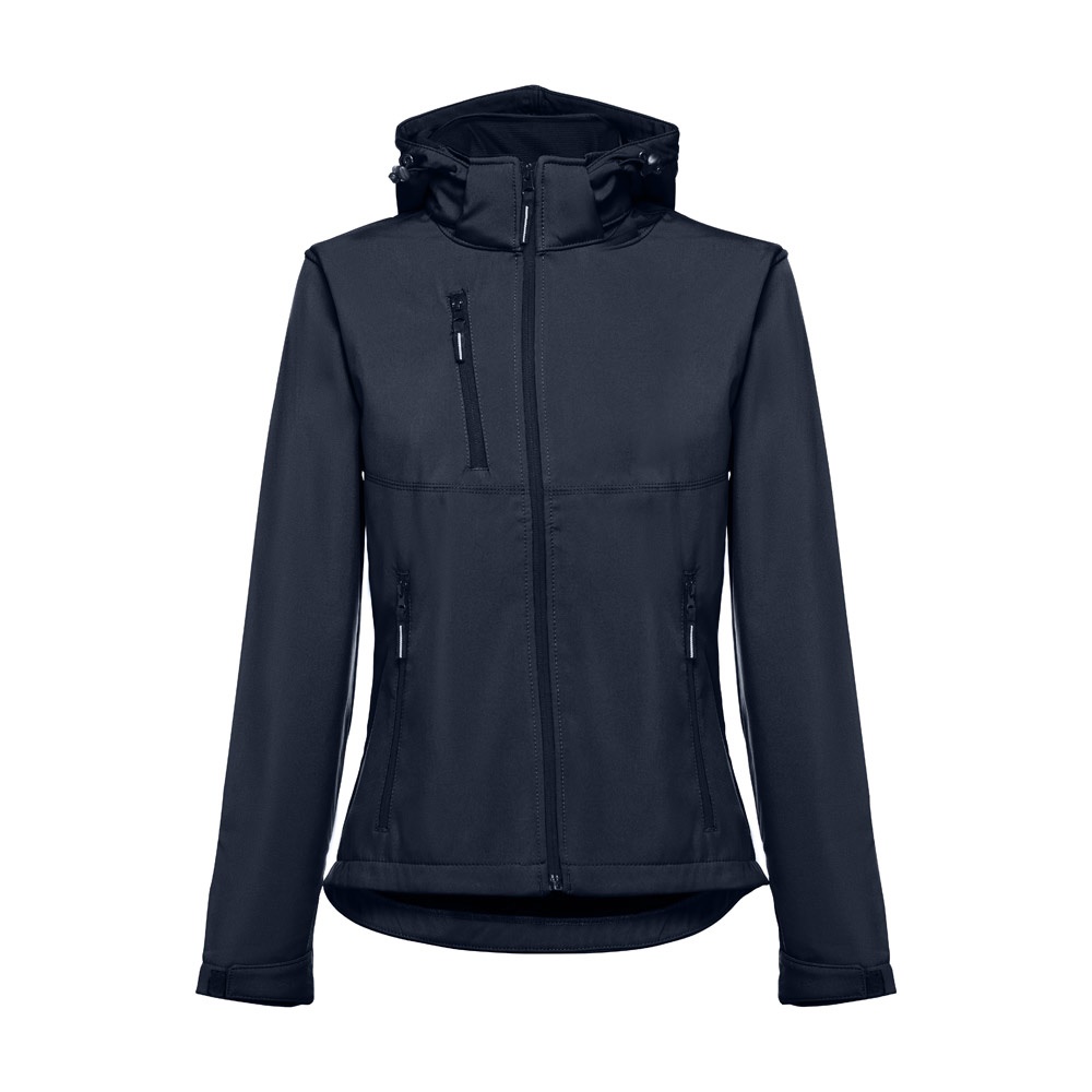 THC ZAGREB WOMEN. Gürtel-Softshell-Jacke für Damen - Dunkelblau