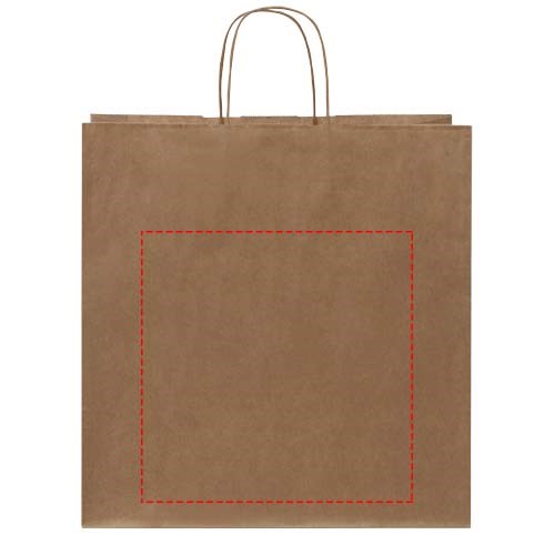 Kraftpapiertasche 80-90 g/m² mit gedrehten Griffen – 34 × 20 × 35 cm