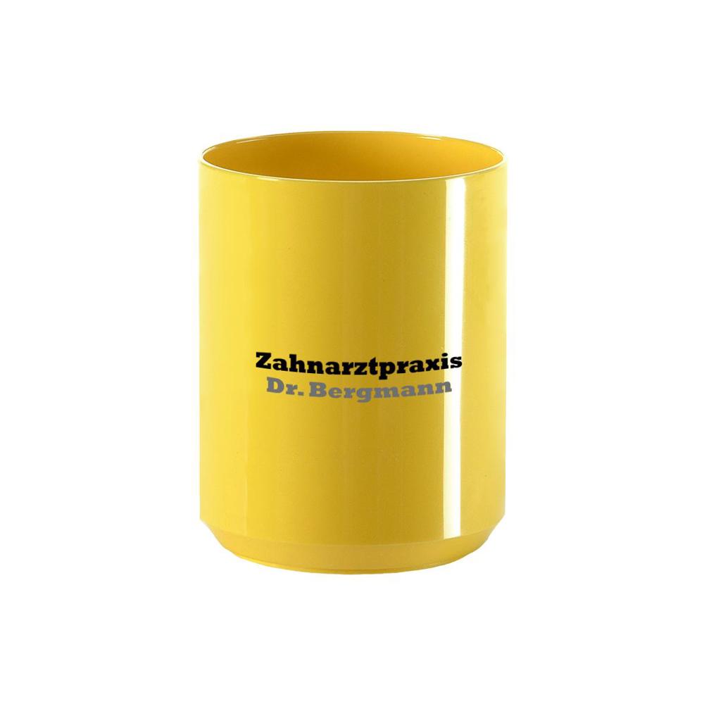 Zahnputzbecher "Clean" - standard-gelb