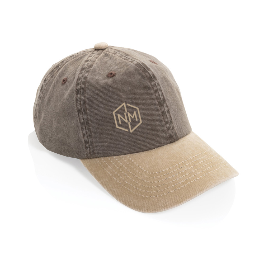BEAU AWARE™ Two-Tone 6-Panel-Cap aus washed Cotton-Twill