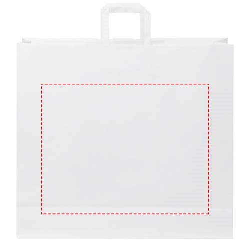 Kraftpapiertasche 90-100 g/m² mit flachen Griffen – 49,5 × 14 × 44 cm