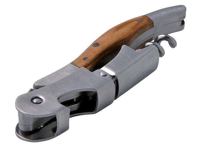 Kellnermesser 'Grand Cru', Doppelhebel, Olivenholz