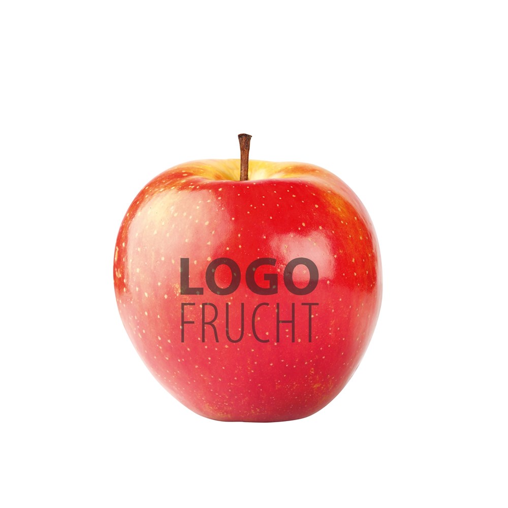 LogoFrucht Apfel rot - schwarz