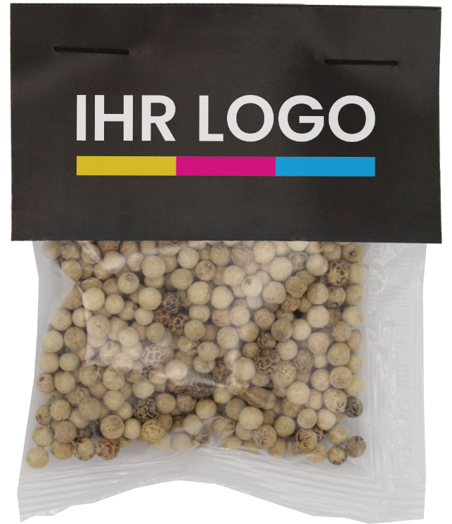 Pfeffer weiß ganz mit Kundenheader