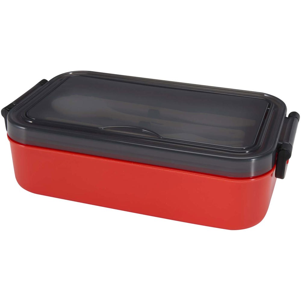 Snappy 1000 ml Lunchbox und Besteckset - rot