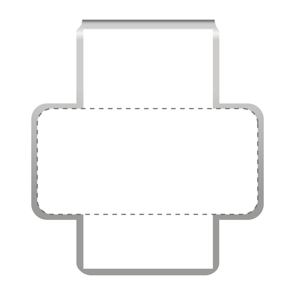 ROMINOX® Mehrweg-Büroklammer Shape Clip Variante H, idealer Mailingartikel für Dokumente, bis zu 18 Seiten Klemmkraft