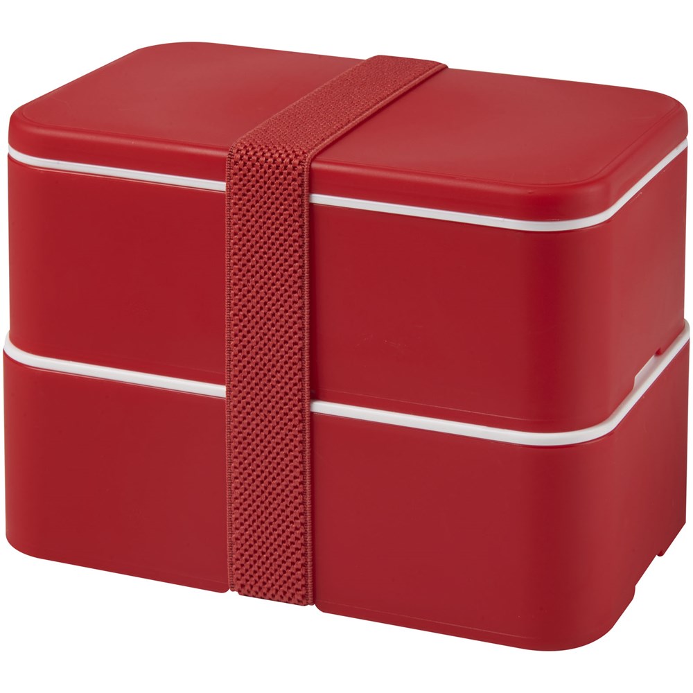 MIYO Doppel-Lunchbox - rot, rot, rot