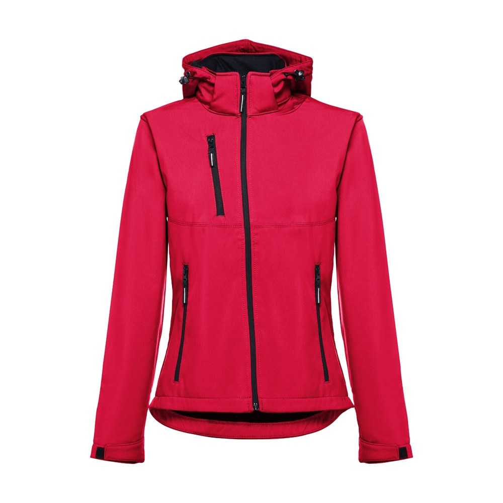 THC ZAGREB WOMEN. Gürtel-Softshell-Jacke für Damen - Rot