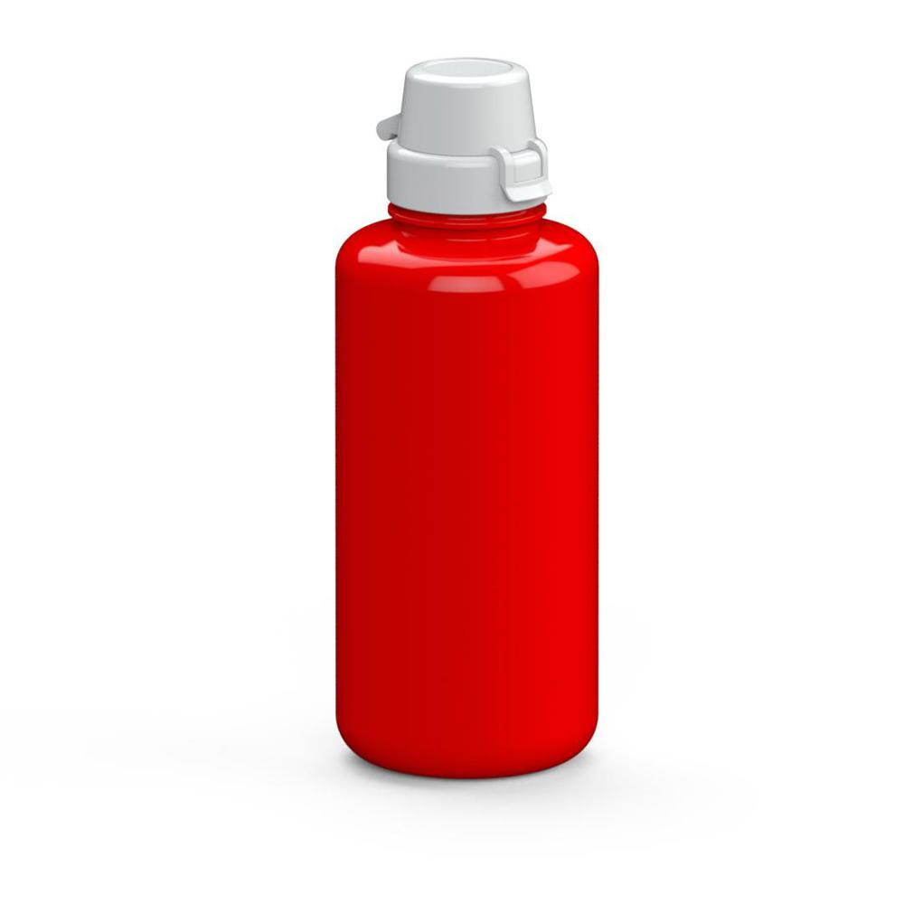 Trinkflasche "School", 1,0 l - rot/weiß