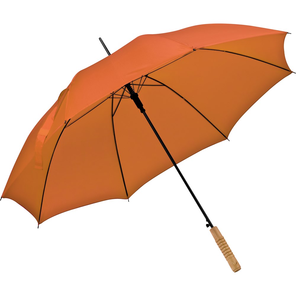 Automatikstockschirm aus Polyester - orange