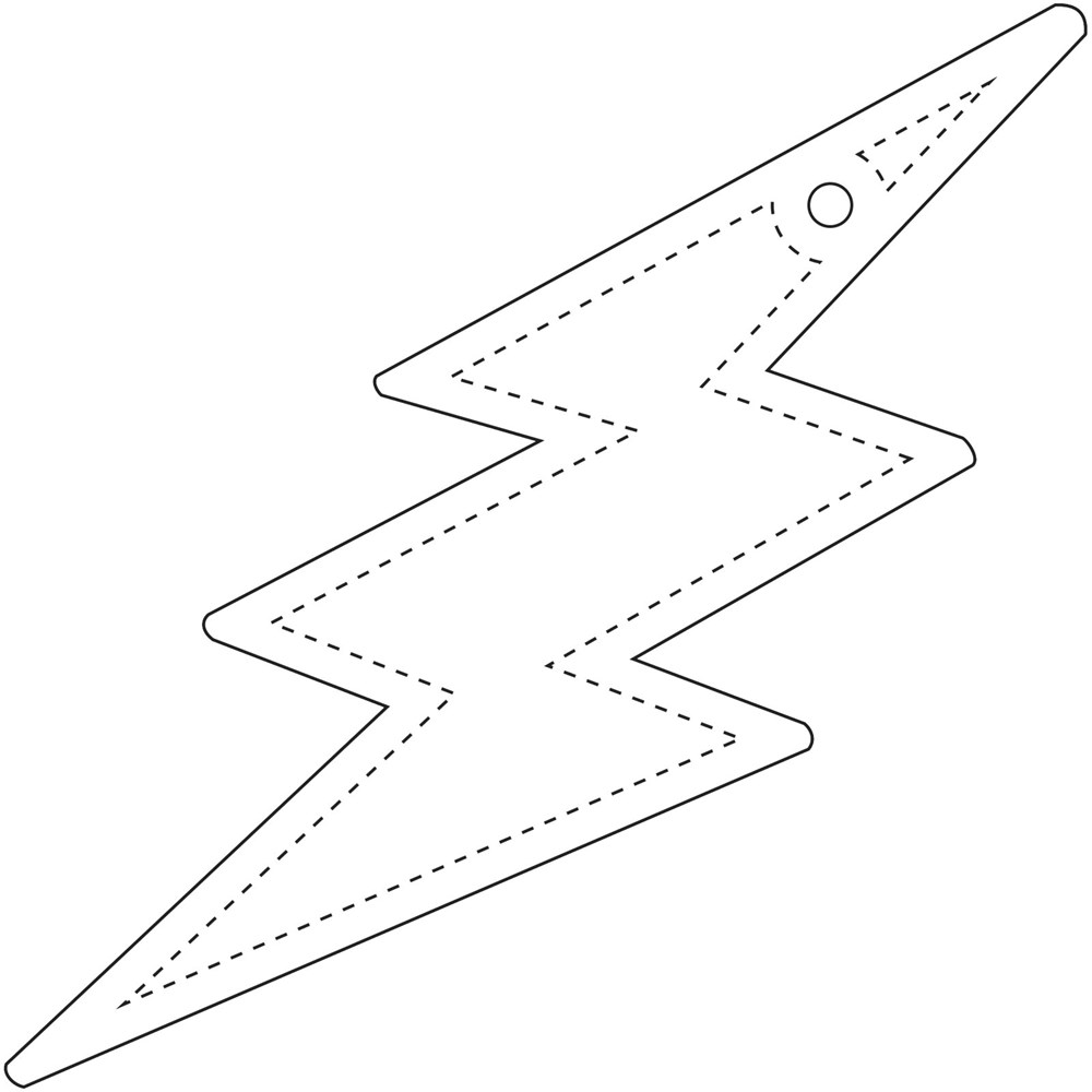 RFX™ H-10 Reflektierender PVC-Anhänger Blitz