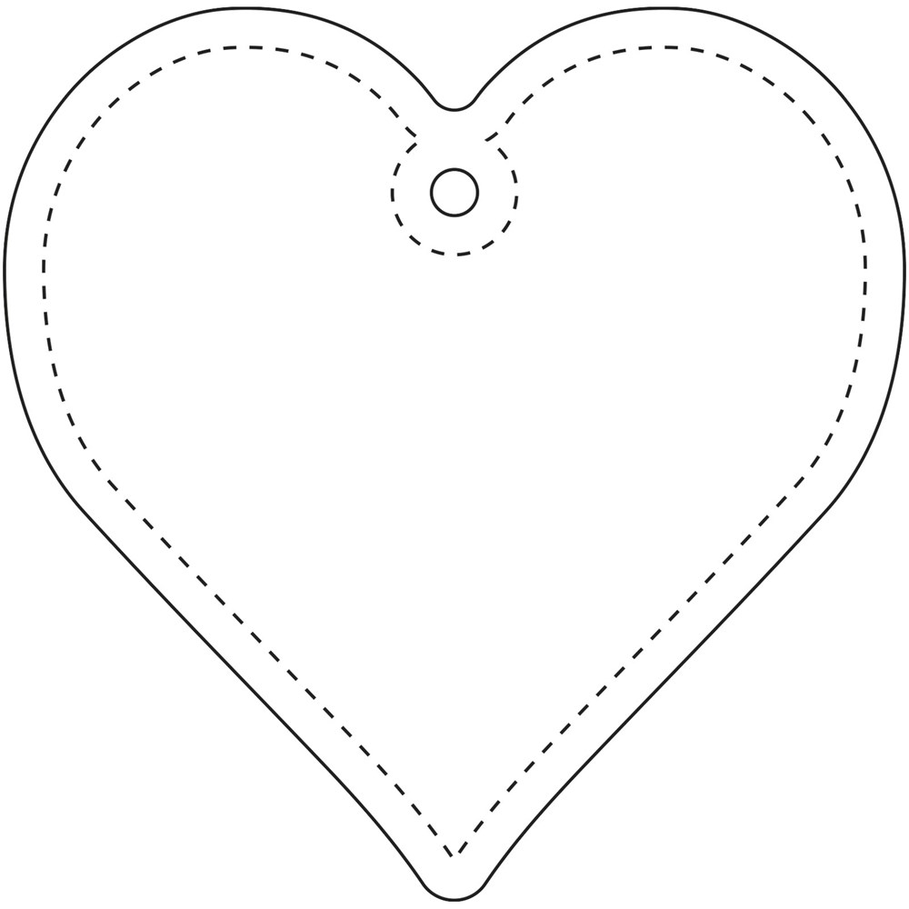 RFX™ H-09 Reflektierender PVC-Anhänger Herz