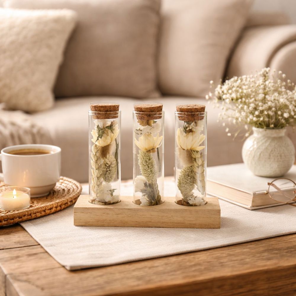 Dried Flowers - Trio tube & wood, Natürlich