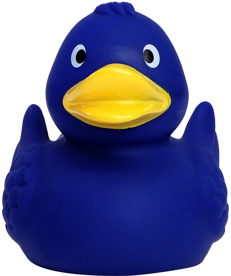 Quietsche-Ente, blau, 7,5 cm