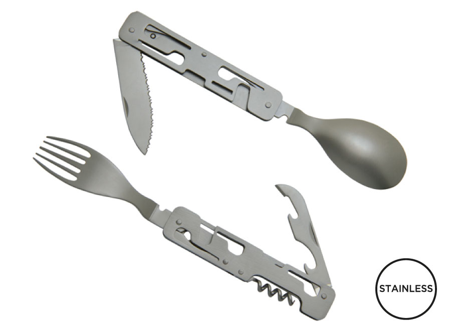 Besteckset 'Papagayo', mit einer Tasche aus Neopren