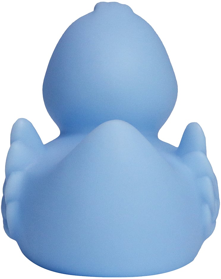 Quietsche-Ente, pastellblau, 7,5 cm