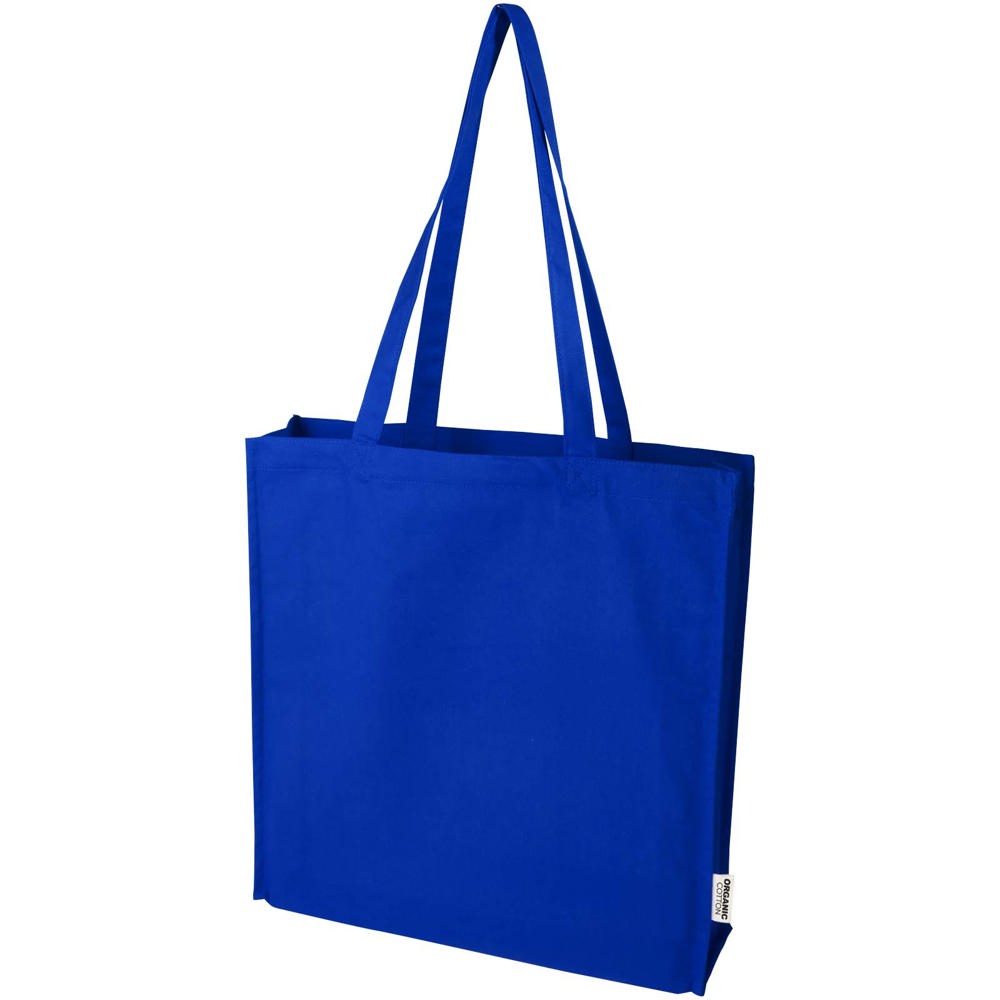 Odisha 180 g/m² OCS Bio Tragetasche mit Seitenfalten 14L - royalblau